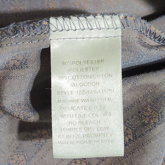 Roper Western Pearl Snap Shirt Adult XL Blue Gray Rodeo Mens Star Pattern Cowboy - Picture 12 of 13